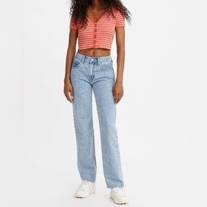 Levi low pro light wash jeans